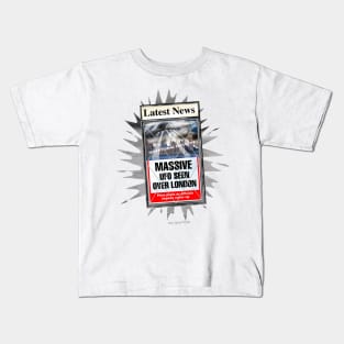 UFO Over London Kids T-Shirt